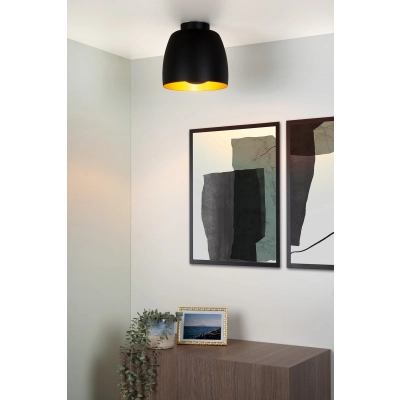 lafabryka.pl NOLAN - Plafon - Ø 24 cm - 1xE27 - Black 30188/01/30 Lucide